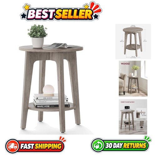 Round side table with lower - table,