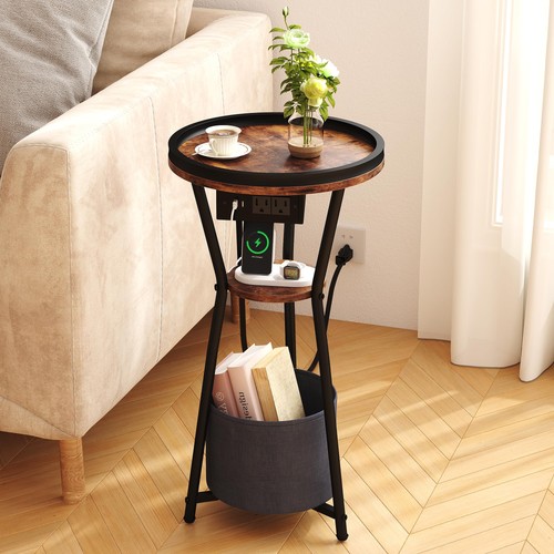 Round side table with - side,