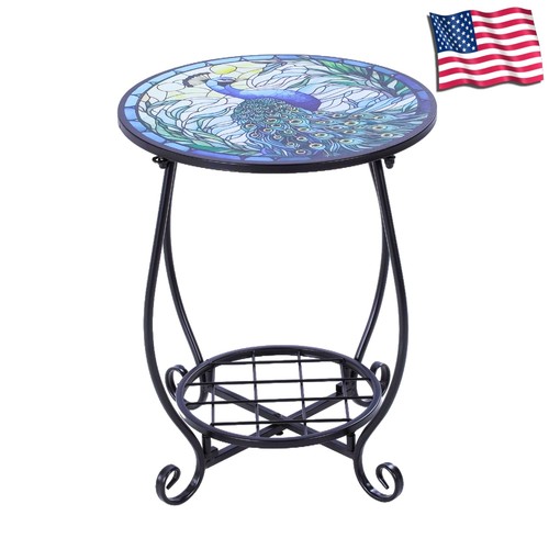 Outdoor side table round - table,