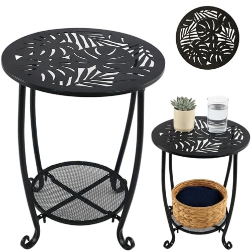 Tier metal round - round, side