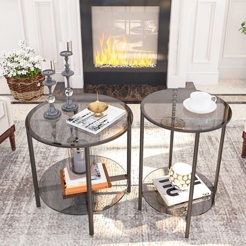 High end round side table - side,