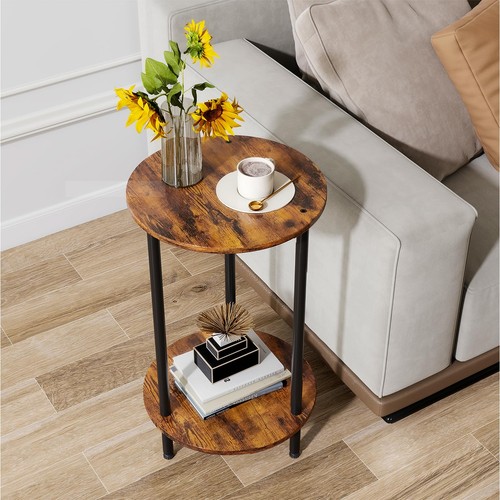 Small round side - side, brown