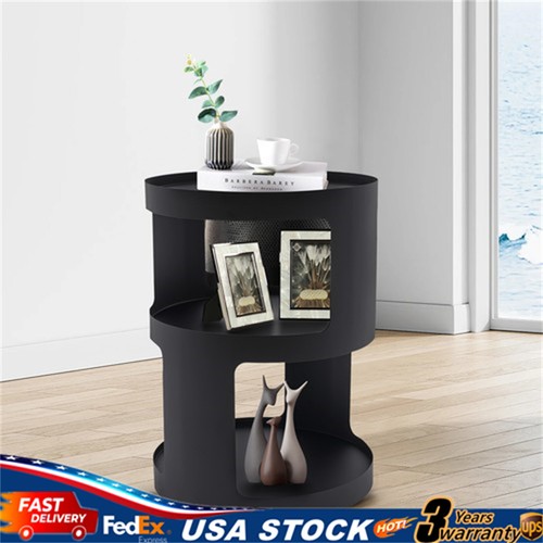 Tier round end bed side - 2-tier,