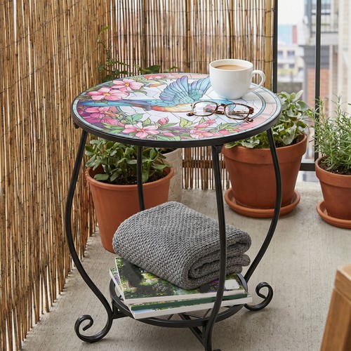Outdoor side table round - table,